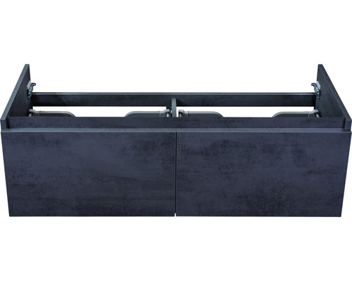 Waschtischunterschrank Sanox Frozen Frontfarbe beton anthrazit BxHxT 120 x 40 x 45 cm Waschtischunterschrank Sanox Frozen Frontfarbe beton anthrazit BxHxT 120 x 40 x 45 cm