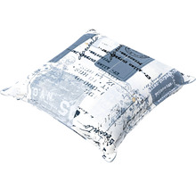 Kissen Zierkissen 45 x 45 x 14 cm 50 % Baumwolle, 50 % Polyester blau
