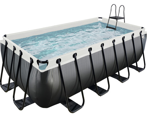 Rechteckiger Rahmenpool mit Leiter