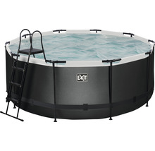 Aufstellpool mit Leiter und Exit Logo