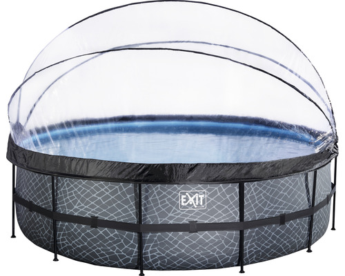 Rundes Aufstellbecken mit Abdeckung für den Außenbereich