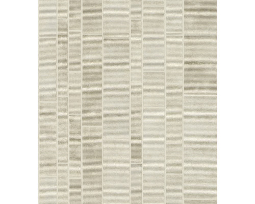 Vliestapete 428209 Factory IV Steinfliese beige Tapete mit geometrischem Streifenmuster