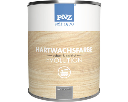 PNZ Hartwachsfarbe evolution für Innen mausgrau 250 ml PNZ Hartwachsfarbe Evolution, mausgrau, für Holzoberflächen