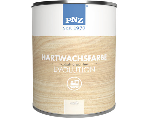 PNZ Hartwachsfarbe evolution für Innen weiß 750 ml PNZ Hartwachsfarbe Evolution Weiß im Farbdosengebinde