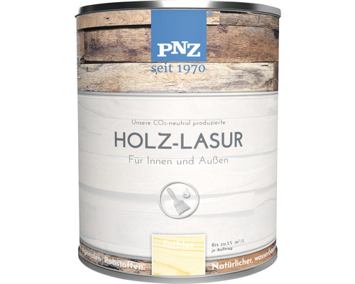 PNZ Holzlasur für Innen und Außen farblos 750 ml PNZ Holzlasur farblos für Innen- und Außenbereich