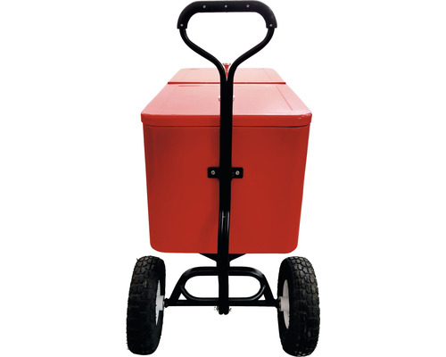 Gartengerätewagen mit zwei Behältern und Rädern