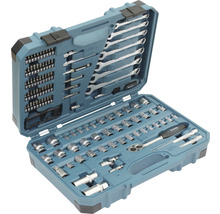 Makita Werkzeugkoffer mit Schraubenschlüsseln, Steckschlüsseln und Bits