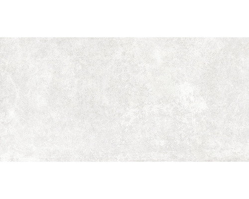 Feinsteinzeug Wand- und Bodenfliese Grunge White rektifiziert Antislip-Softoberfläche 60 x 120 x 1 cm