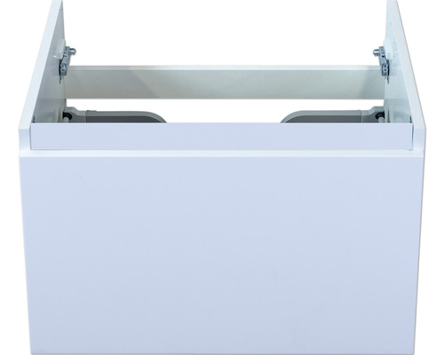 Waschtischunterschrank Sanox Frozen Frontfarbe weiß hochglanz BxHxT 60 x 40 x 45 cm Weißer Waschtischunterschrank für das Badezimmer
