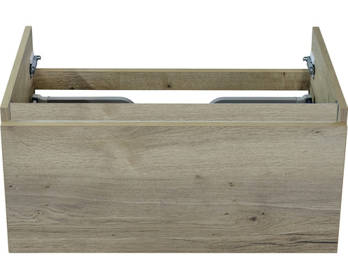 Waschtischunterschrank Sanox Frozen Frontfarbe eiche natur BxHxT 80 x 40 x 45 cm Waschtischunterschrank aus Holz