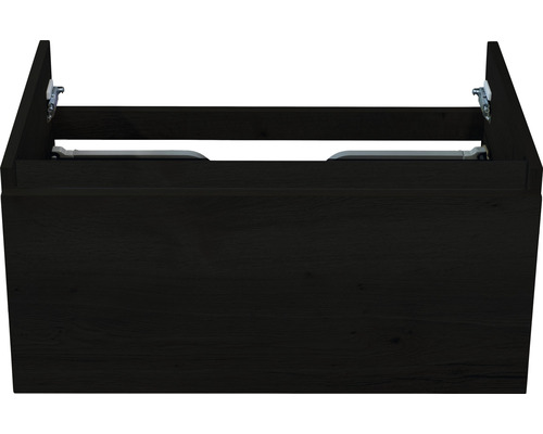 Waschtischunterschrank Sanox Frozen Frontfarbe black oak BxHxT 80 x 40 x 45 cm