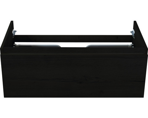 Waschtischunterschrank Sanox Frozen Frontfarbe black oak BxHxT 100 x 40 x 45 cm