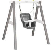 Babyschaukel axi mit Sitz grau Wei Holz grau weiß-thumb-0