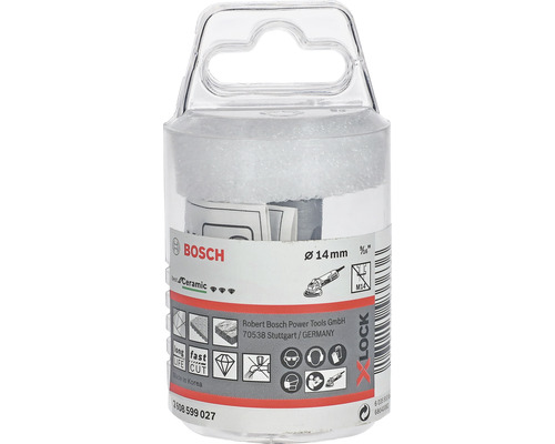 Bosch Fliesenbohrer mit 14 Millimeter Durchmesser in transparenter Verpackung