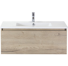 Waschtischunterschrank mit Waschbecken und Armatur