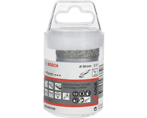 Bosch Fliesenlochsaege mit 38 mm Durchmesser in Verpackung