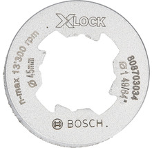 Bosch X-Lock Trennscheibe mit einem Durchmesser von 45 Millimetern und einer maximalen Drehzahl von 13300 Umdrehungen pro Minute.