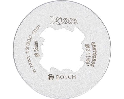 X-LOCK Diamanttrockenbohrer Bosch Professional Best for Ceramic Dry Speed Ø 55 mm X-Lock Trennscheibenaufnahme mit Bosch Logo, Durchmesser 55 Millimeter, maximale Drehzahl 13300 Umdrehungen pro Minute