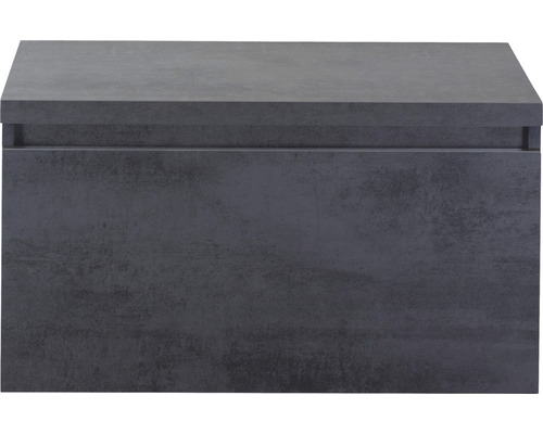 Waschtischunterschrank Sanox Frozen Frontfarbe beton anthrazit BxHxT 80,2 x 43,6 x 45 cm