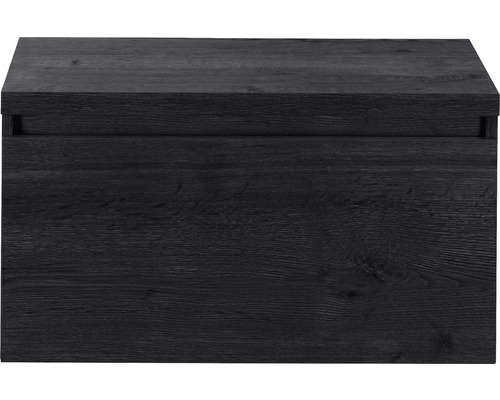 Waschtischunterschrank Sanox Frozen Frontfarbe black oak BxHxT 80,2 x 43,6 x 45 cm
