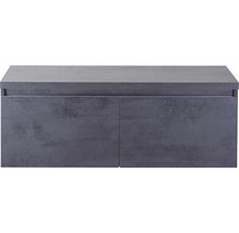 Waschtischunterschrank Sanox Frozen Frontfarbe beton anthrazit BxHxT 120,2 x 43,6 x 45 cm 75735641