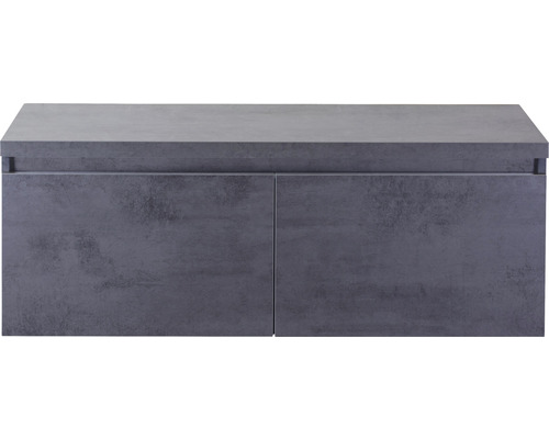 Waschtischunterschrank Sanox Frozen Frontfarbe beton anthrazit BxHxT 120,2 x 43,6 x 45 cm 75735641 Waschtischunterschrank Sanox Frozen Frontfarbe beton anthrazit BxHxT 120,2 x 43,6 x 45 cm 75735641