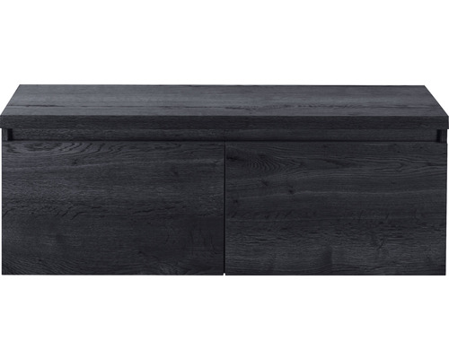 Waschtischunterschrank Sanox Frozen Frontfarbe black oak BxHxT 120,2 x 43,6 x 45 cm