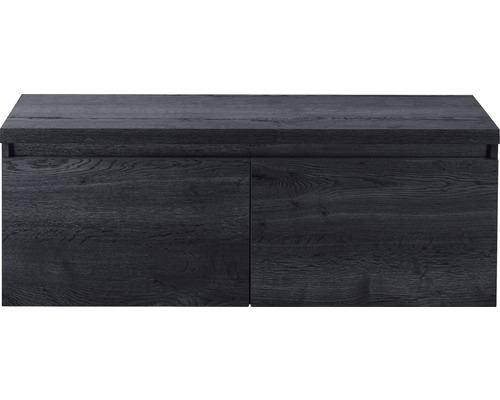 Waschtischunterschrank Sanox Frozen Frontfarbe black oak BxHxT 120,2 x 43,6 x 45 cm 75735649