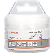 Bosch Logo. Diamanttrennscheibe mit 80 Millimeter Durchmesser zur Bearbeitung von Keramikfliesen