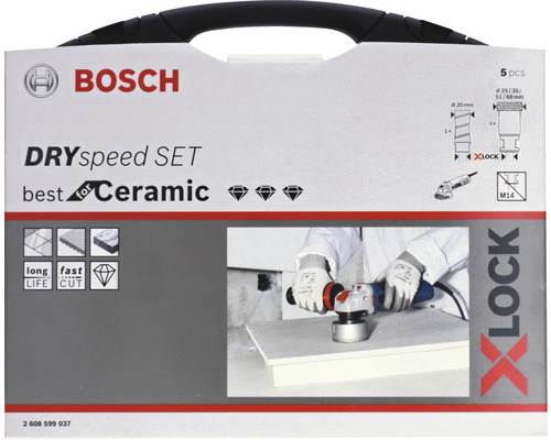 Bosch Dry Speed Set für Keramik mit X-Lock Aufnahme