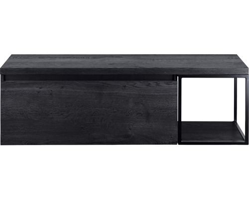 Waschtischunterschrank Sanox Frozen Frontfarbe black oak BxHxT 140,2 x 43,6 x 45 cm 75736049