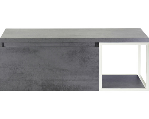 Waschtischunterschrank Sanox Frozen Frontfarbe beton anthrazit BxHxT 120,2 x 43,6 x 45 cm
