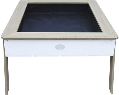 Holzsandkasten auf Beinen