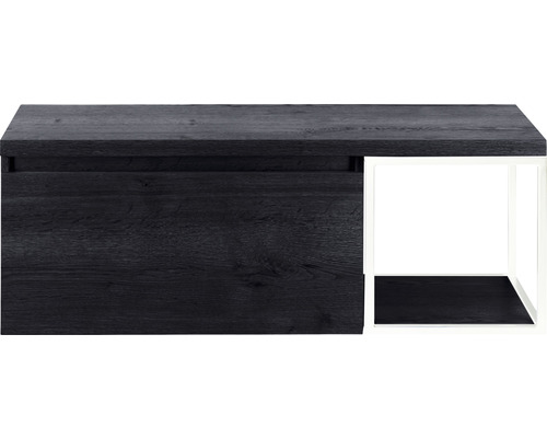 Waschtischunterschrank Sanox Frozen Frontfarbe black oak BxHxT 120,2 x 43,6 x 45 cm 75736249