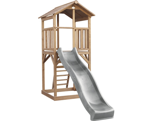 Spielturm mit Rutsche für den Garten