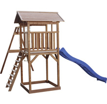 Spielturm axi Beach Tower mit Doppelschauke Holz Blau braun-thumb-2