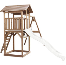 Spielturm axi Beach Tower mit Doppelschauke Holz braun weiß-thumb-3