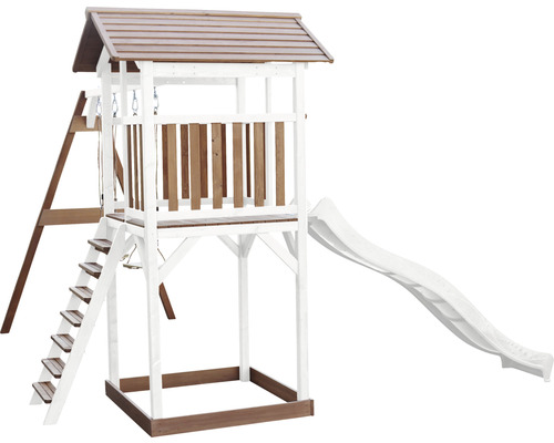 Spielturm mit Rutsche, Leiter und Schaukel für den Außenbereich