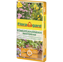 Floragard Kübelpflanzenerde Mediterran, 40 Liter, geeignet für Dachgärten