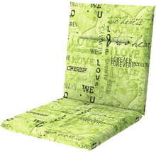 Stuhlauflage 100 x 48 x 5 cm 50 % Baumwolle, 50 % Polyester grün-thumb-0