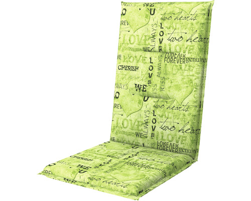 Stuhlauflage 118 x 48 x 5 cm 50 % Baumwolle, 50 % Polyester grün-0