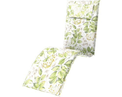 Liegenauflage 195 x 60 x 6 cm 50 % Baumwolle, 50 % Polyester grün