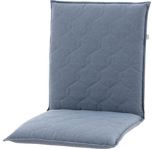 Stuhlauflage 100 x 48 x 7 cm 50 % Baumwolle, 50 % Polyester blau-thumb-0