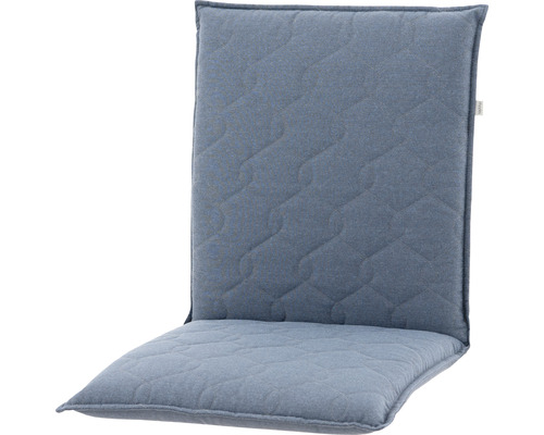 Stuhlauflage 100 x 48 x 7 cm 50 % Baumwolle, 50 % Polyester blau-0