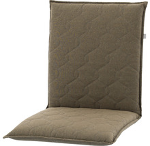 Stuhlauflage 100 x 48 x 7 cm 50 % Baumwolle, 50 % Polyester braun