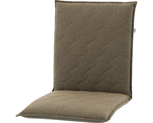 Stuhlauflage 100 x 48 x 7 cm 50 % Baumwolle, 50 % Polyester braun