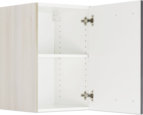 Hängeschrank Optifit Porto220 BxTxH 50 x 34,6 x 57,6 cm Frontfarbe anthrazit matt Korpusfarbe akazie