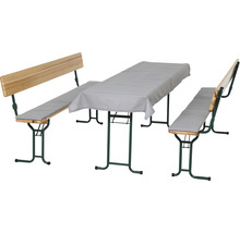 Bierzeltgarnitur mit Tischdecke und Sitzkissen