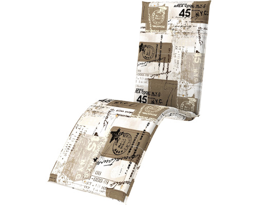 Auflage für Liegestuhl mit New York Design