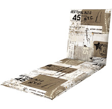 Liegenauflage 195 x 60 x 6 cm 50 % Baumwolle, 50 % Polyester braun